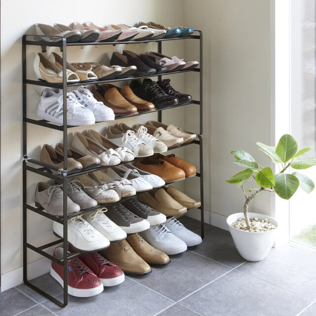 CaliCosy Uitbreidbaar schoenenrek 3 niveaus l41-70 cm 2936696 large