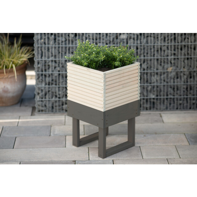 Westmann Kathleen houten plantenbak 33x33x54 cm - 3169343 large