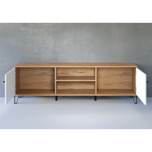 CaliCosy Tv-meubel 2 deuren en 2 vakken mat wit l183 cm touch 2930370 large