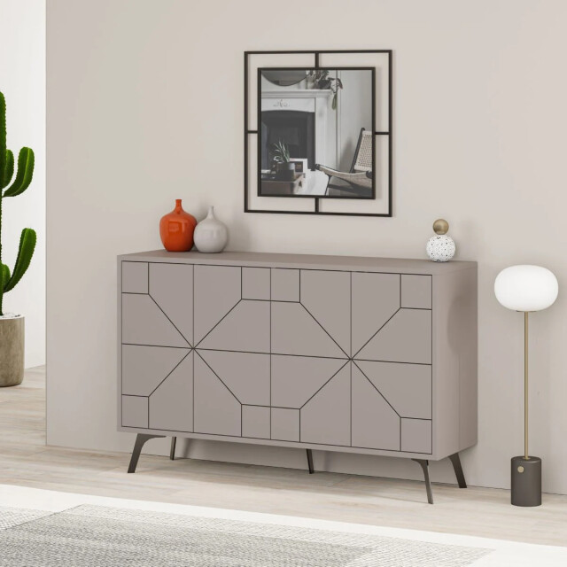 CaliCosy Buffet 4 deuren en versierde deuren l123 cm dune 2937497 large