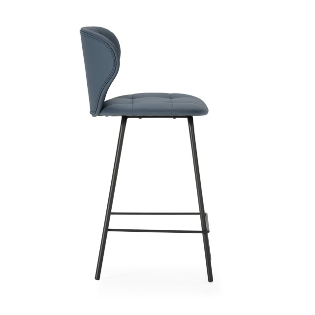 CaliCosy Set van 2 krukken met zwarte metalen poten h67 cm maura 3078782 large