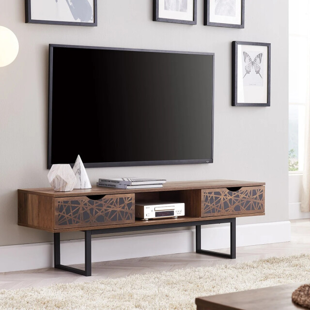 CaliCosy Houten tv-meubel met 2 laden en een nis anaëlle 2929649 large