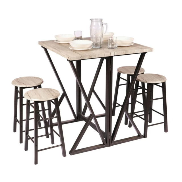 CaliCosy Hoge inklapbare tafel + 4 krukken dock 2930531 large