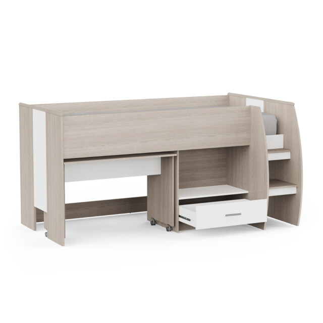 CaliCosy Combinatiebed met bureau 1 lade 90x200 cm lattenbodem inbegrepen l120,9 cm - 3084077 large