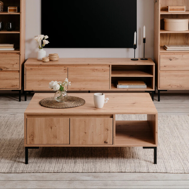 CaliCosy Salontafel 2 deuren 1 nis l100 cm plock 2930169 large