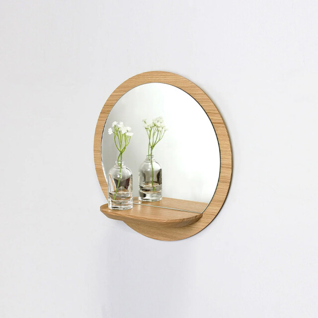 CaliCosy Wandspiegel met plank klein model dia. 29,5 cm 2929435 large