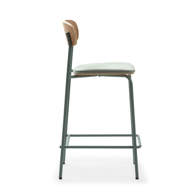 CaliCosy Set van 2 krukken in stof met zwarte metalen poten h66 cm adriana 3079152 large