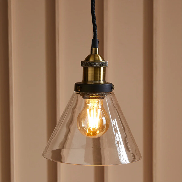 Signature Vintage glazen plafondlamp diameter 26cm 2929348 large