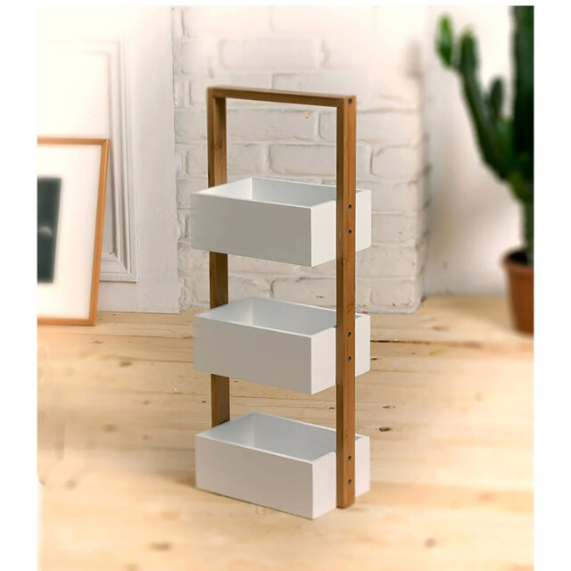 CaliCosy Rechte bamboe plank met 3 opbergvakken 2929148 large