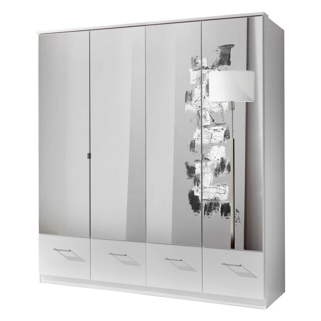 CaliCosy Kast met 4 spiegeldeuren en 4 laden l179 cm 2937654 large