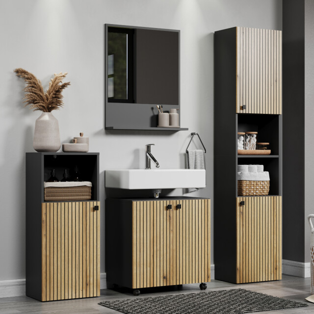 CaliCosy Wandspiegel met 1 plank l60 cm purebliss 3044860 large