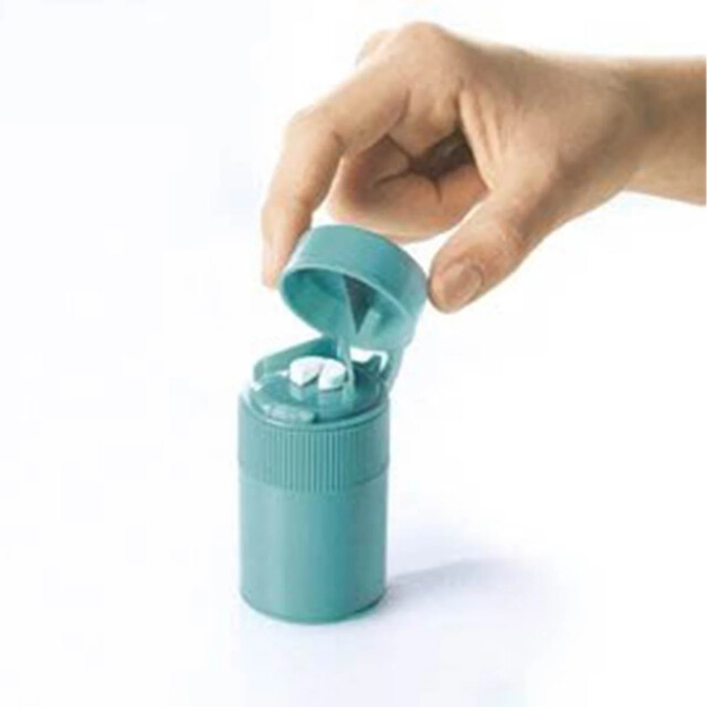 CaliCosy Pillendozen 3-in-1 groen plastic 7,5 x 4,5 x 3,5 cm set van 2 2928768 large