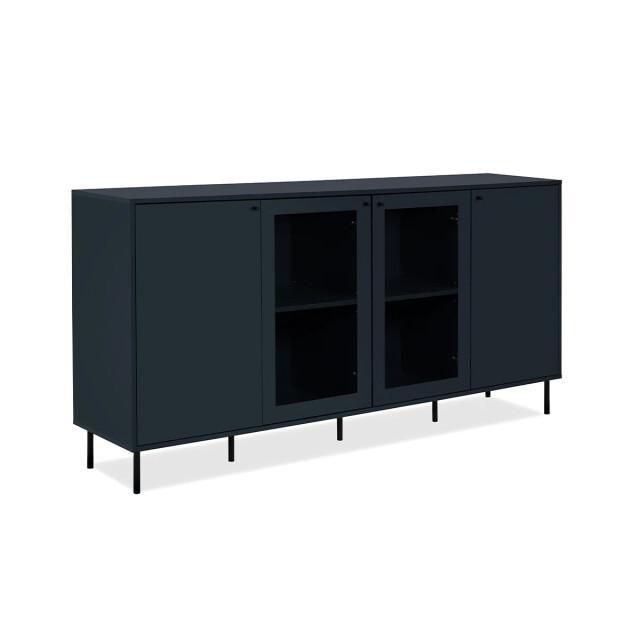 CaliCosy Buffet 4 deuren waarvan 2 met glas marineblauw l180 cm bogota 2930268 large