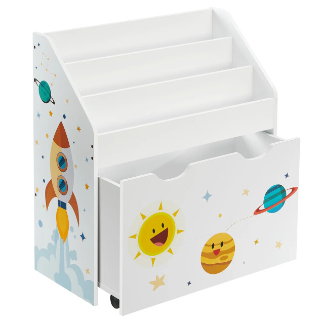 CaliCosy Opbergrek voor kinderen met boekenkast h70 cm 2930329 large