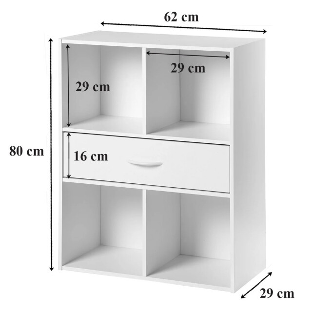 CaliCosy Opbergplank met 4 compartimenten en een lade 2936820 large
