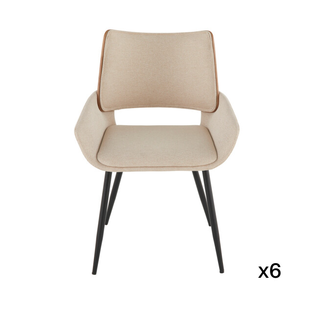 Signature Set van 6 stoelen in stof h81 cm hortense 3066921 large