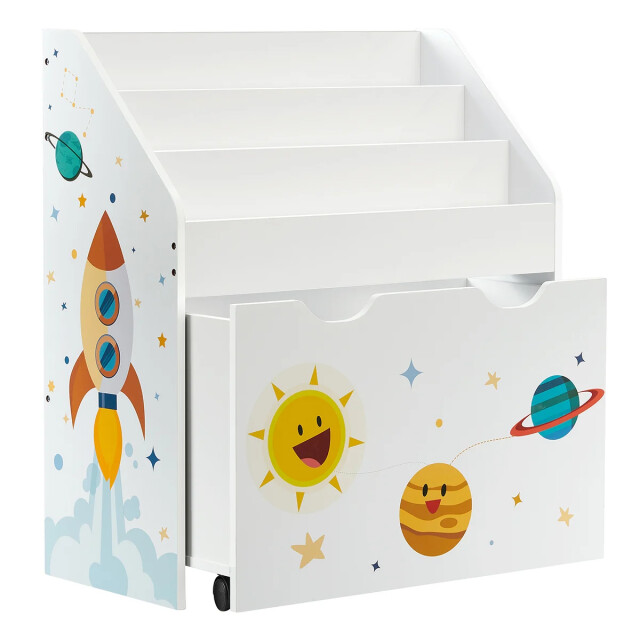 CaliCosy Opbergrek voor kinderen met boekenkast h70 cm 2930329 large