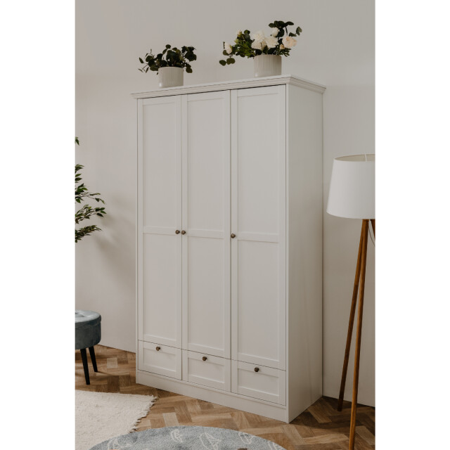 CaliCosy Kast 3 deuren en 3 lades wit l120 cm landwood 3059341 large