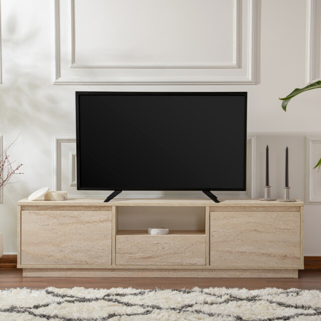 CaliCosy Tv-meubel met 3 neerklapbare deuren en 1 open vak l160 cm vanguard 3060542 large