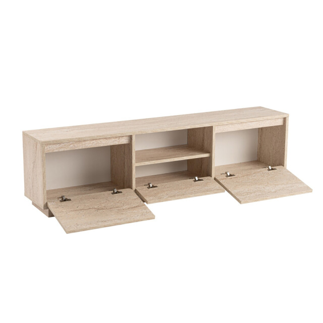 CaliCosy Tv-meubel met 3 neerklapbare deuren en 1 open vak l160 cm vanguard 3060542 large