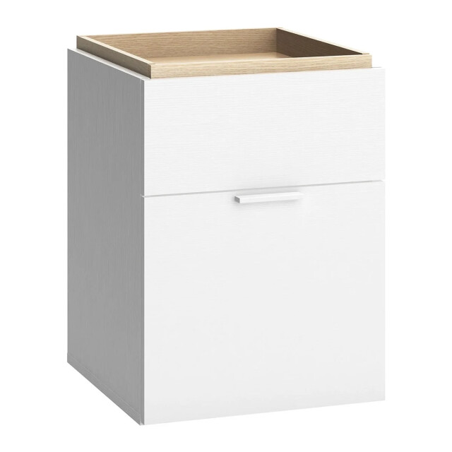 CaliCosy Nachtkastje 2 laden wit en houten blad 4you 2929809 large
