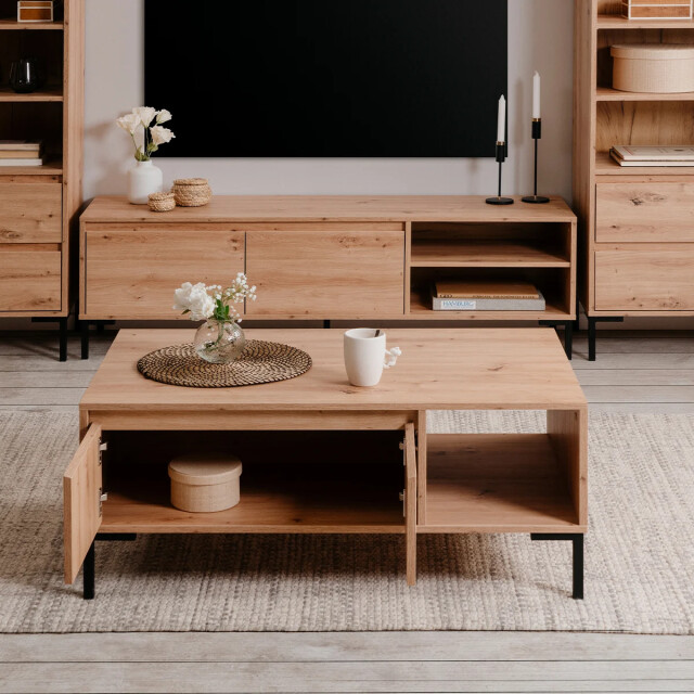 CaliCosy Salontafel 2 deuren 1 nis l100 cm plock 2930169 large