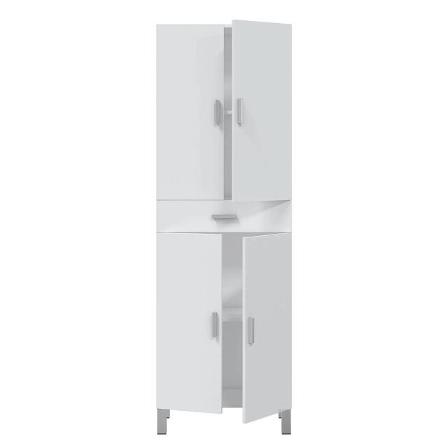 CaliCosy Kolom 4 deuren en 1 lade glanzend wit l60 cm 2930508 large