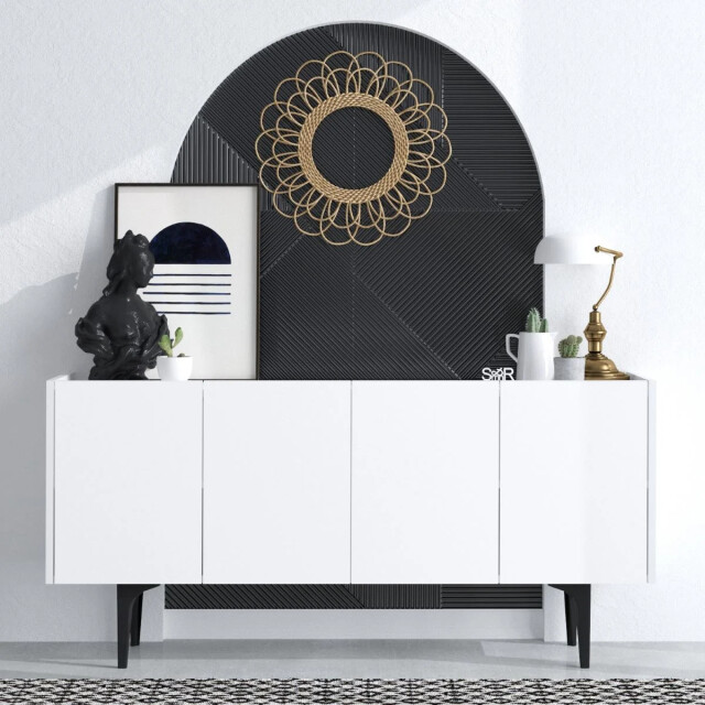 CaliCosy Buffet 4 deuren wit l150 cm polaris 2930408 large