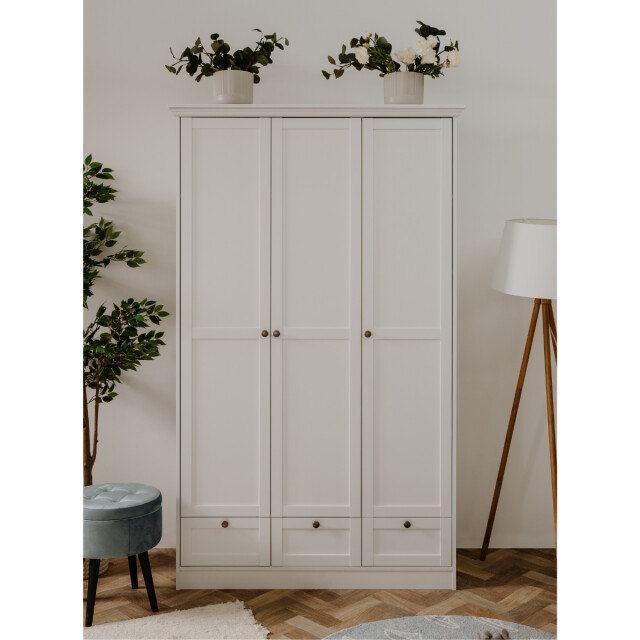 CaliCosy Kast 3 deuren en 3 lades wit l120 cm landwood 3059341 large