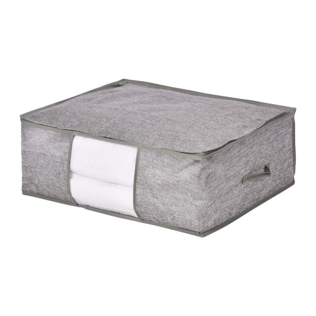CaliCosy Opberghoes voor dekbed in grijze linnenlook stof l66 cm 3040343 large