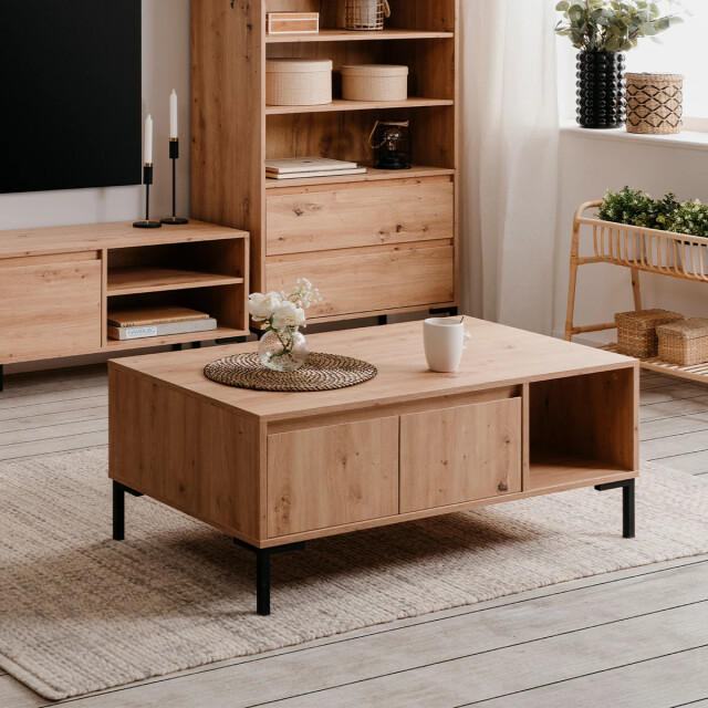 CaliCosy Salontafel 2 deuren 1 nis l100 cm plock 2930169 large