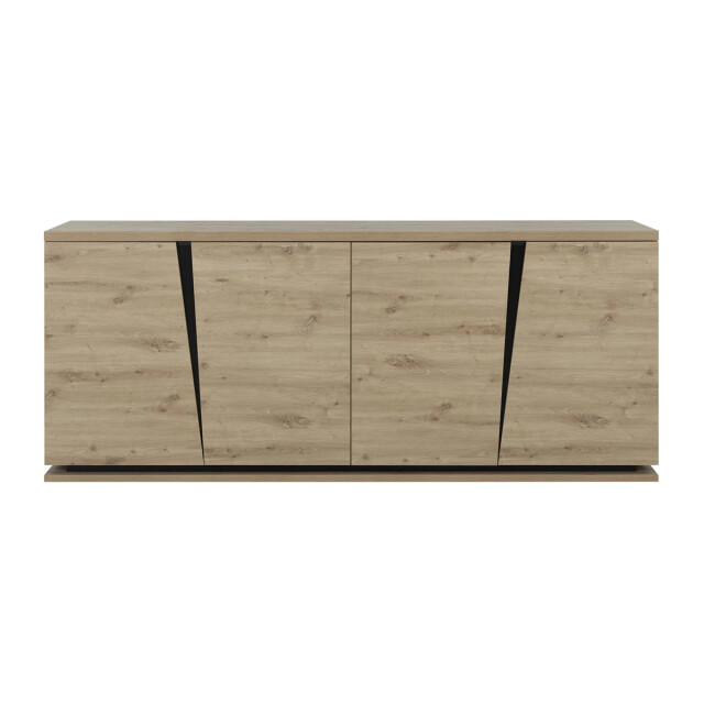 CaliCosy Samenstelling dressoir met 2 deuren, verlichting en buffet met 4 deuren crack - 2930674 large