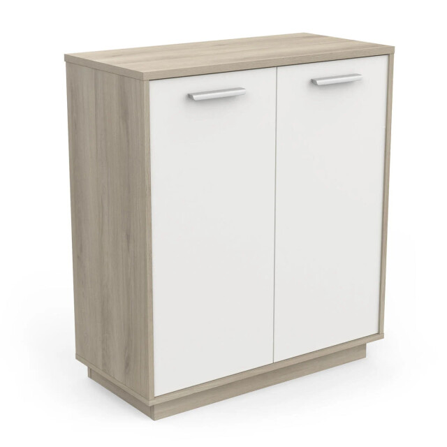 CaliCosy Buffet met 2 deuren, hout- en witdecor, l78 cm léo 2931887 large