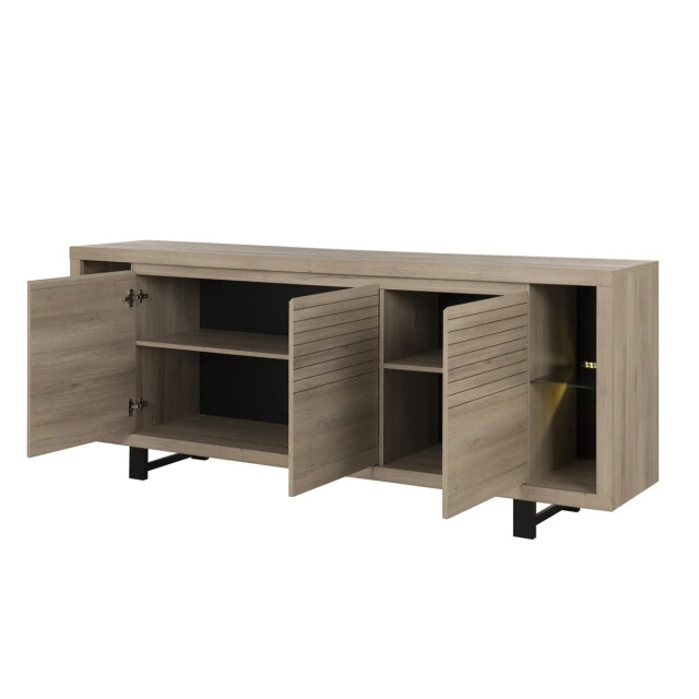 CaliCosy Buffet met 3 deuren eikenhout l220cm franse fabricage 2931974 large