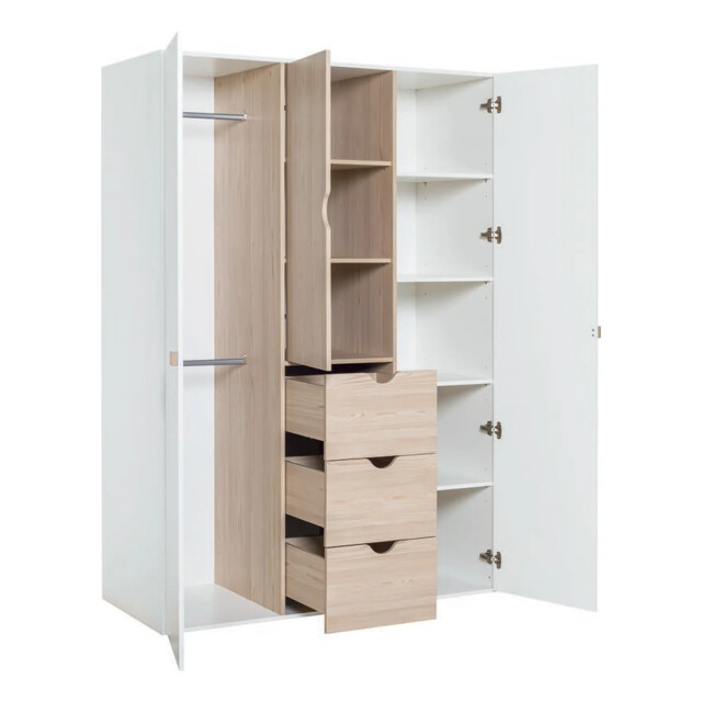 CaliCosy 3 deur 3 lade kleerkast stige 2932027 large
