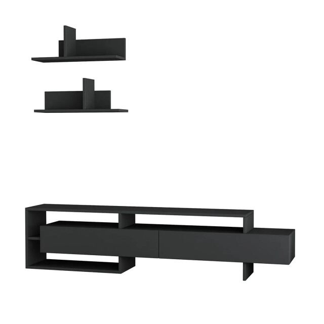 CaliCosy Tv-meubel met 2 deuren en 2 muurplanken l180 cm gara 2937432 large