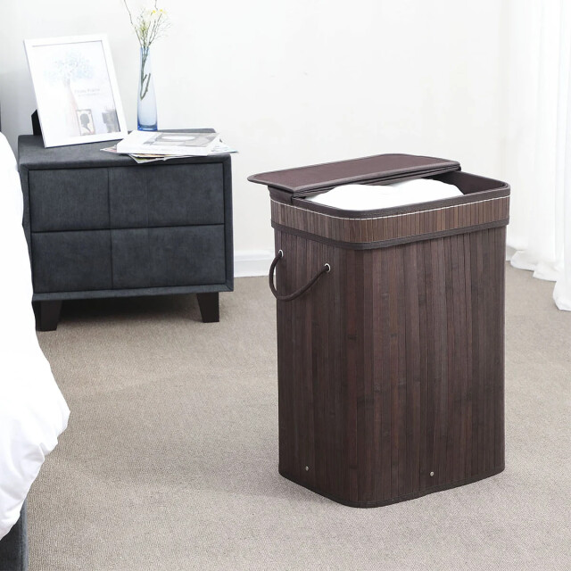 CaliCosy Wasmand van bruin bamboe l40 cm 2929527 large