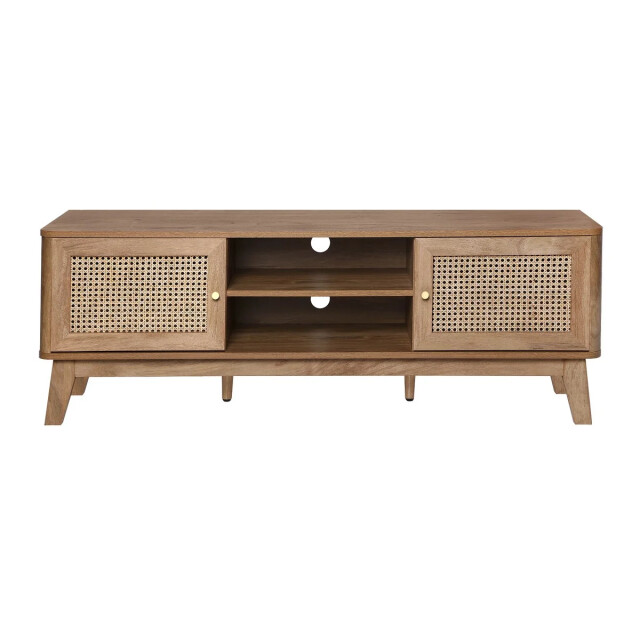 CaliCosy Tv-meubel 2 deuren in rotanvlechtwerk l140 cm palmo 2948139 large