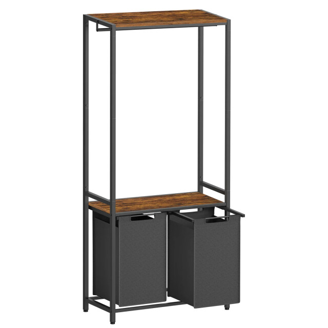 CaliCosy Opbergmeubel voor badkamer met geïntegreerde wasmand h175 cm 2937393 large