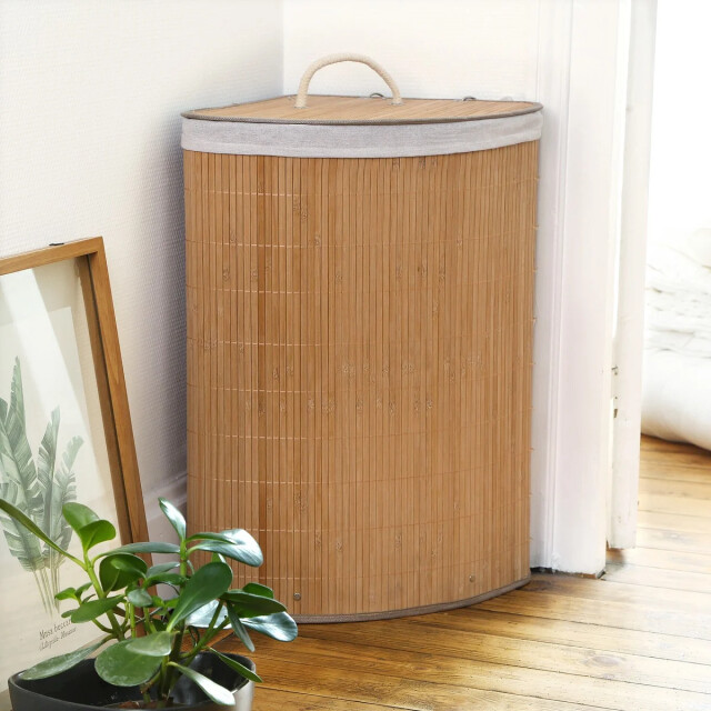 CaliCosy Hoekwasmand van bamboe h60 cm 2976295 large
