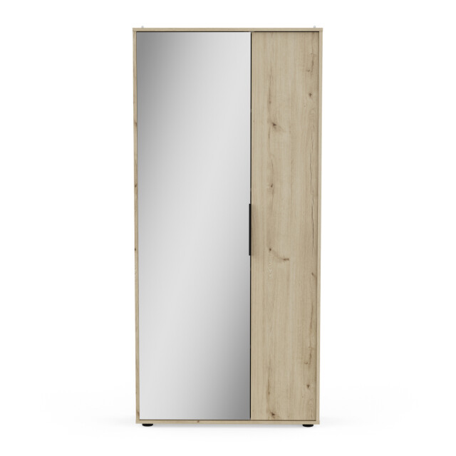CaliCosy Schoenenkast 2 deuren en 1 spiegel l82,8 cm ebony 3084075 large
