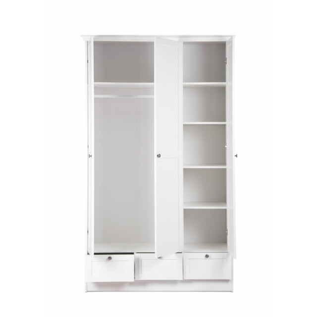 CaliCosy Kast 3 deuren en 3 lades wit l120 cm landwood 3059341 large