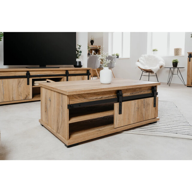 CaliCosy Salontafel met schuifdeur l100 cm manzano 2929986 large