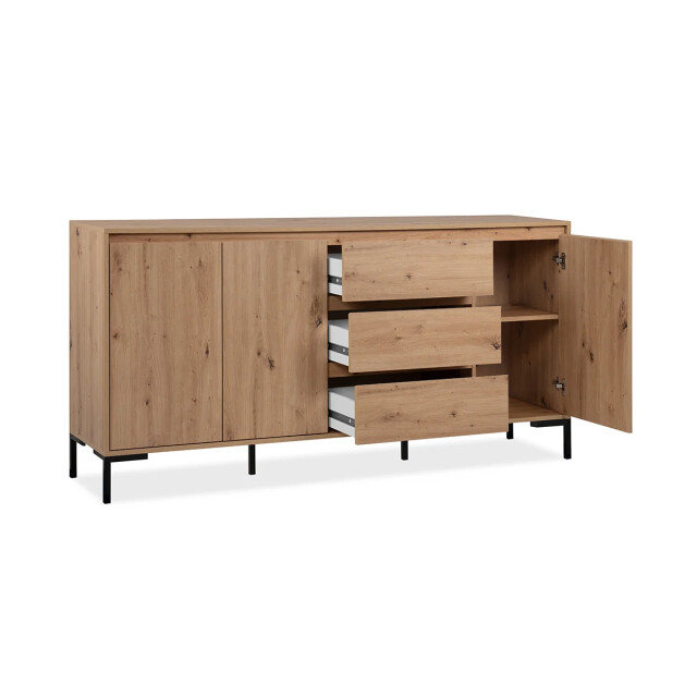 CaliCosy Buffet 3 deuren 3 laden en 2 planken l170 cm plock 2930167 large