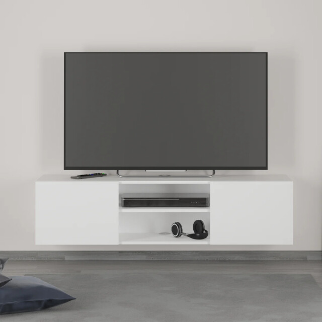 CaliCosy Tv-meubel 2 deuren wit brighton 1 l140 cm x h46,5 cm 2930027 large