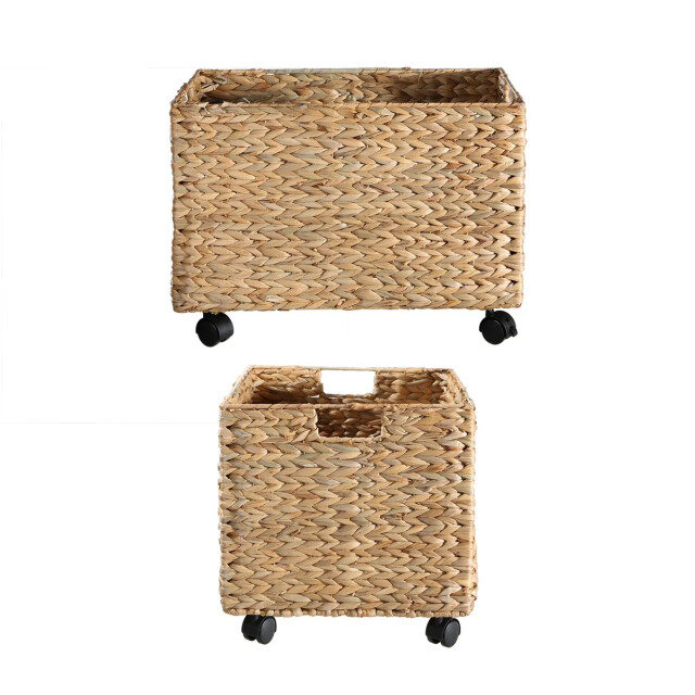 CaliCosy Speelgoedkist op wieltjes van waterhyacint l50 cm 3066561 large