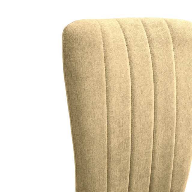 CaliCosy Set van 4 stoelen in stof met zwarte metalen poten l43 cm holly 3078800 large
