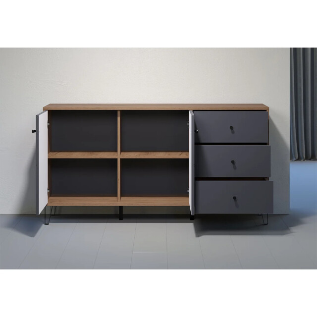 CaliCosy Buffet met 2 deuren en 3 laden l183 cm montez 2930386 large