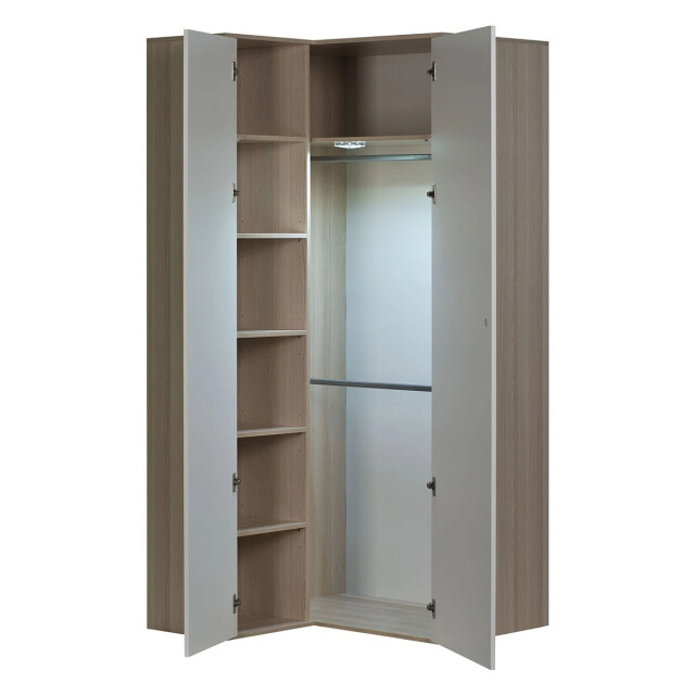 CaliCosy Hoekkast met 6 planken en 2 kleerkasten spot 2932026 large