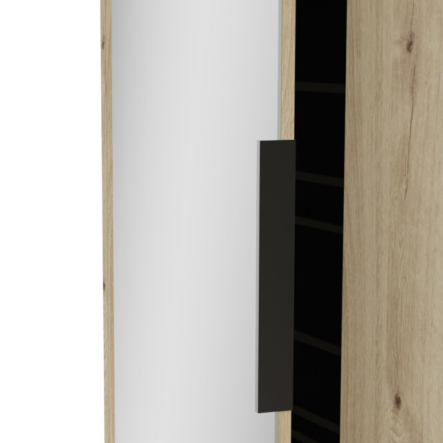 CaliCosy Schoenenkast 2 deuren en 1 spiegel l82,8 cm ebony 3084075 large